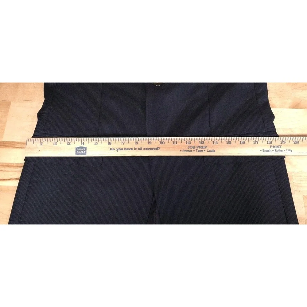 SuitSupply Super 110s Wool Suit Navy Blue Stripe Mens 38L 32x34